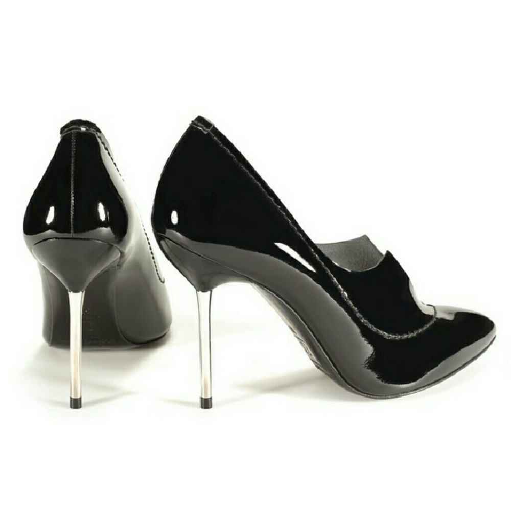 PEDRO GARCIA Shoes Black Patent Leather Spike Heel